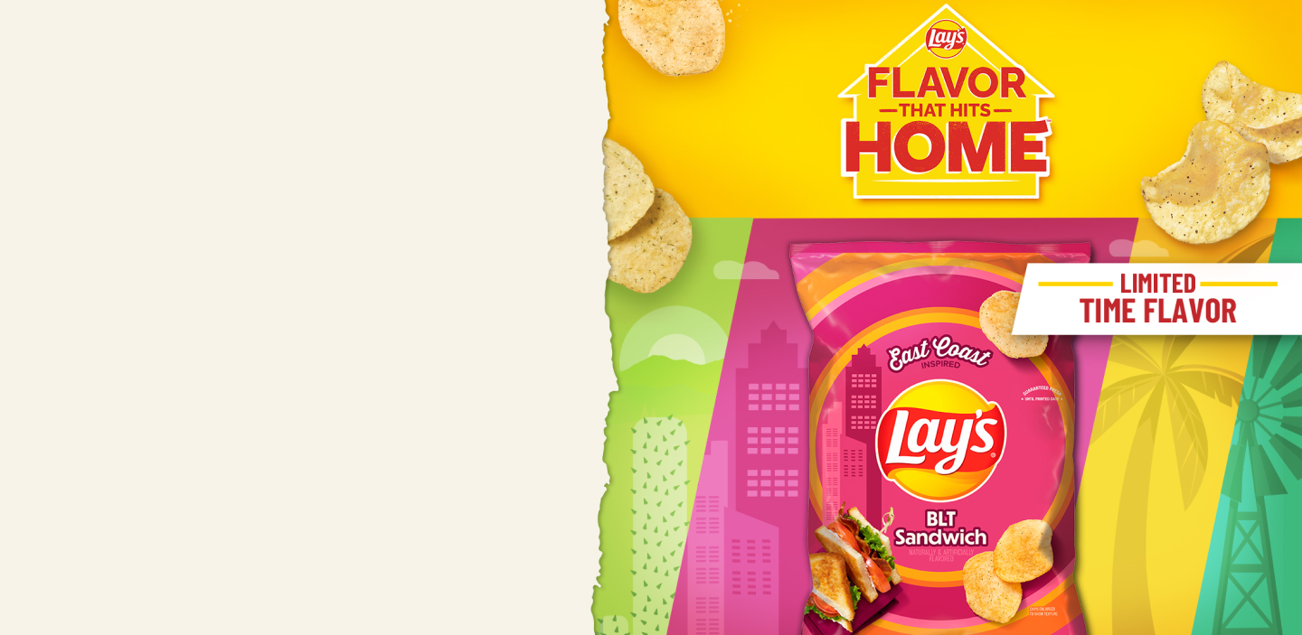 Take a trip to the East Coast with Lay's BLT Sandwich-flavored potato chips, available nationwide only on Snacks.com.  