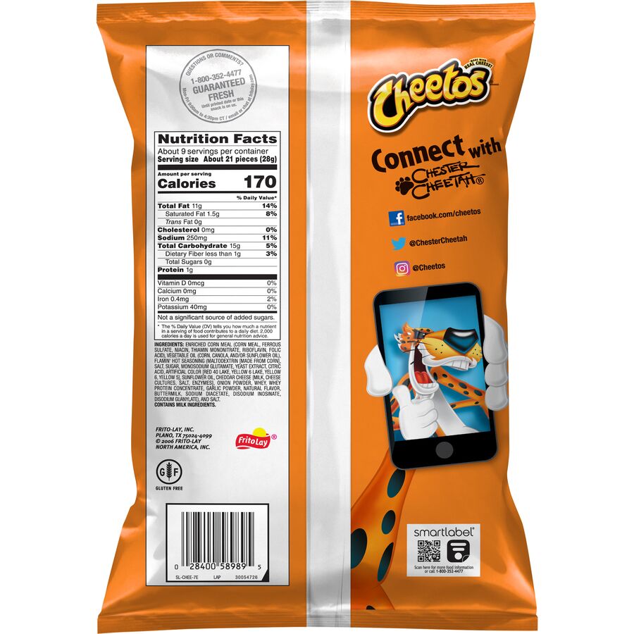 Cheetos® Crunchy Flamin' Hot® Cheese Flavored Snacks