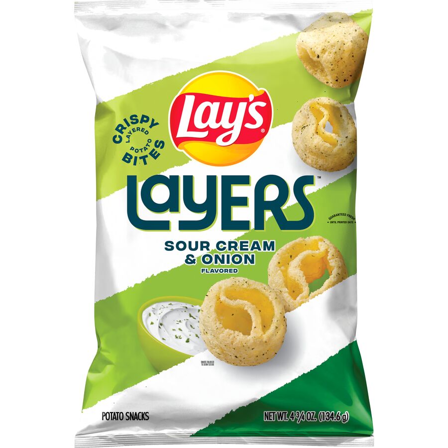 Lay's Layers Sour Cream & Onion Flavored Potato Snacks