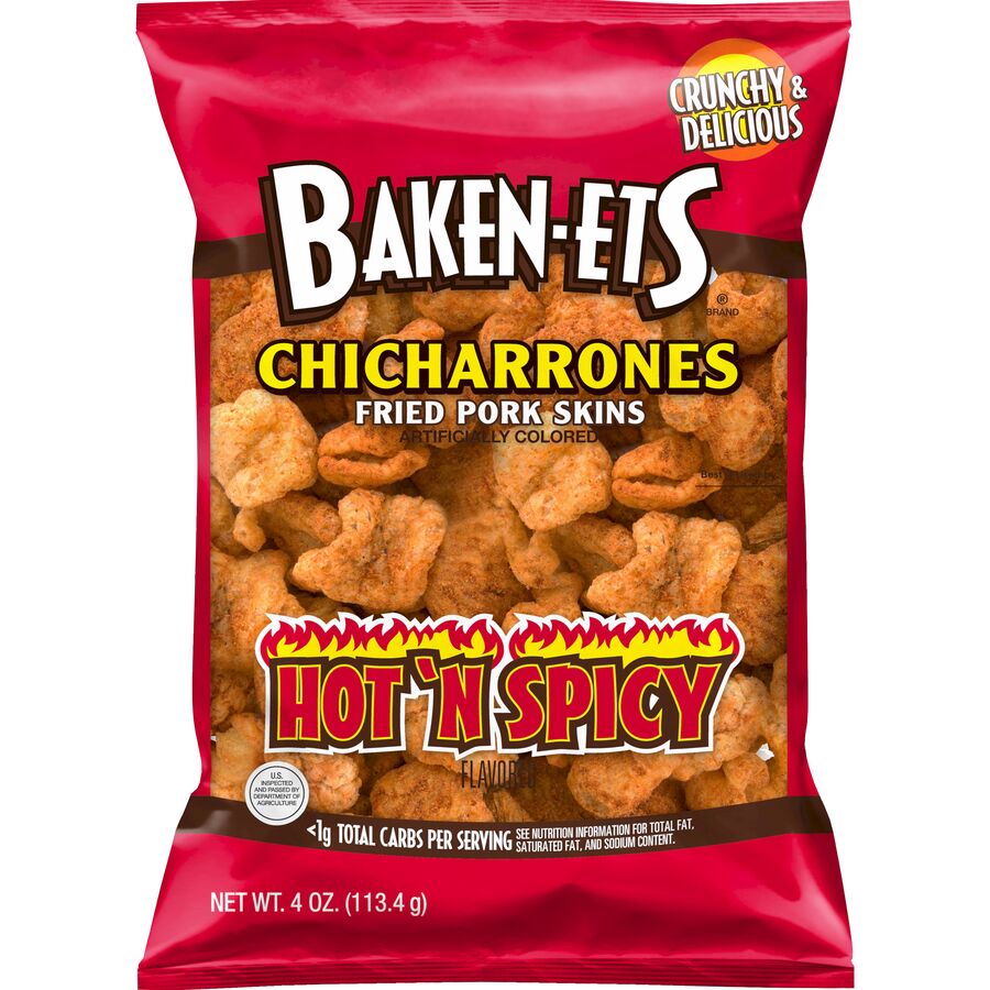 Baken-Ets Hot N' Spicy Flavored Fried Pork Skins