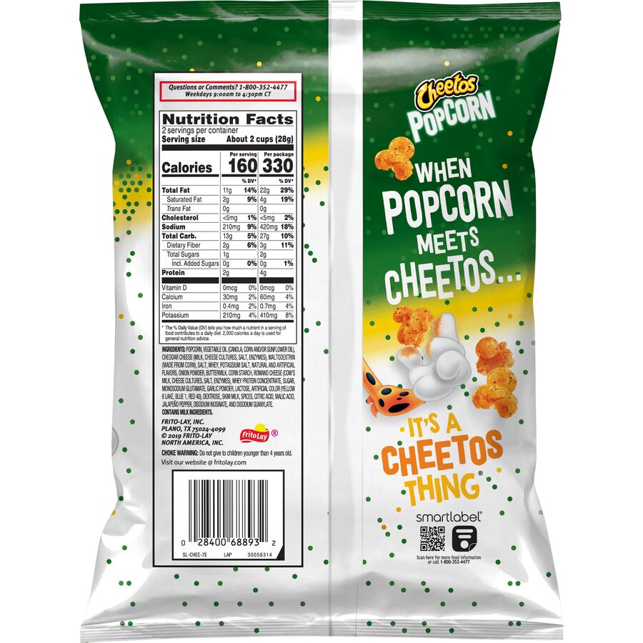 Cheetos Popcorn Cheddar Jalapeno Flavored