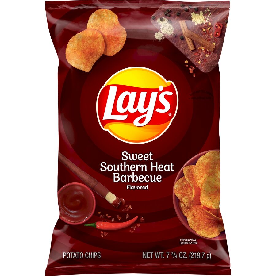 Lay's Sweet Southern Heat Barbecue Flavored Potato Chips