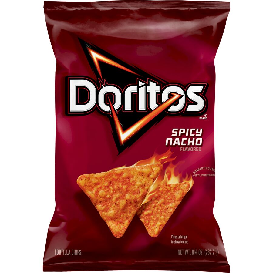 Doritos Spicy Nacho Flavored Tortilla Chips