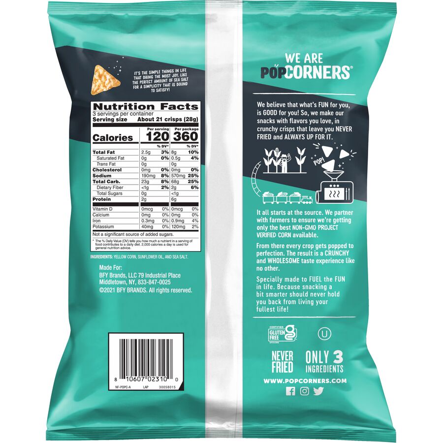 PopCorners® Sea Salt Popped-Corn Snacks