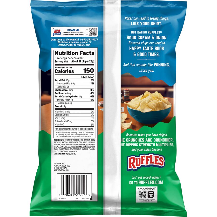 Ruffles® Sour Cream & Onion Flavored Potato Chips