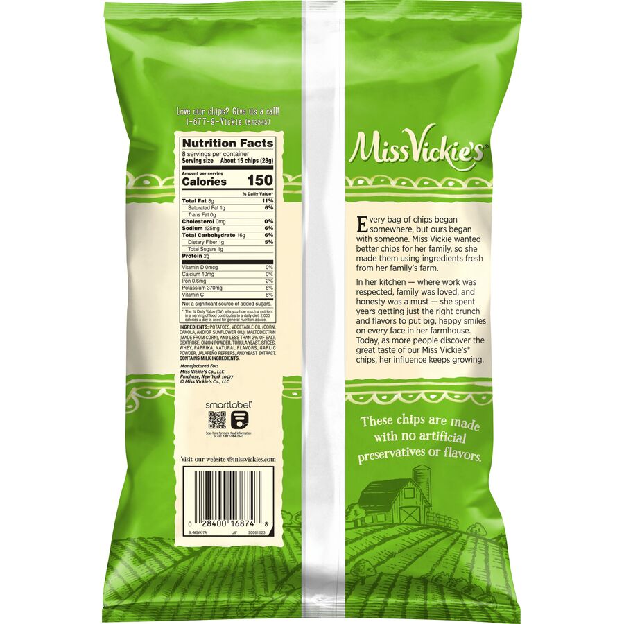 Miss Vickie's® Jalapeno Flavored Potato Chips