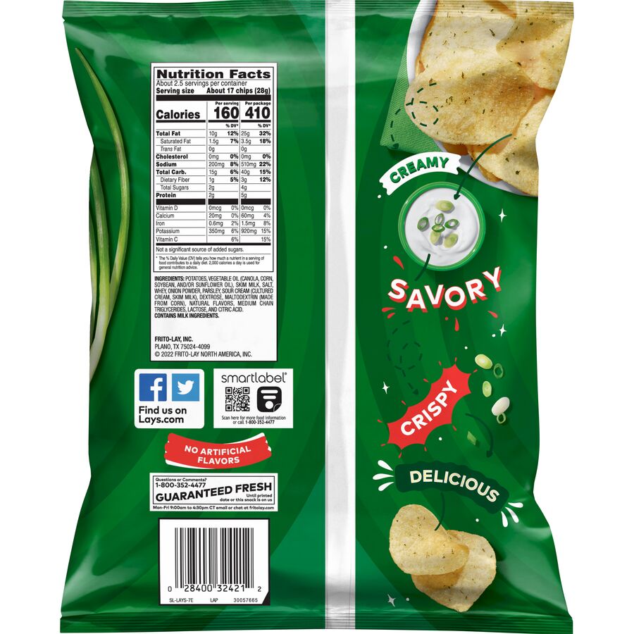 Lay's® Sour Cream & Onion Flavored Potato Chips