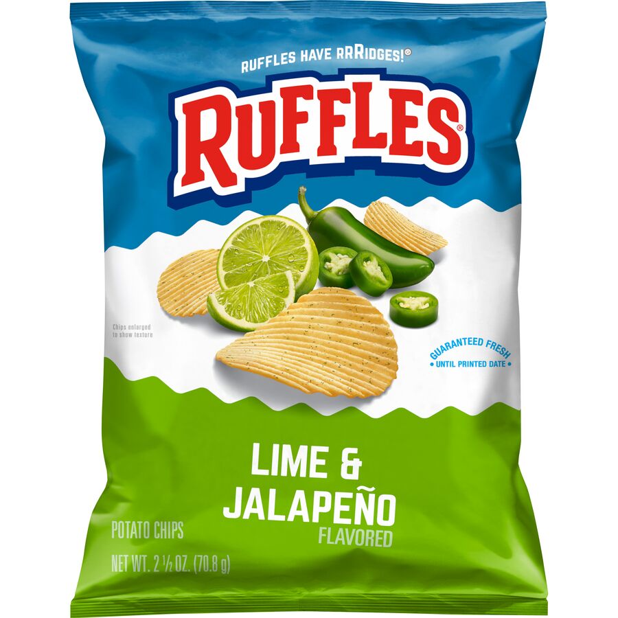 Ruffles Lime & Jalapeno Flavored Potato Chips