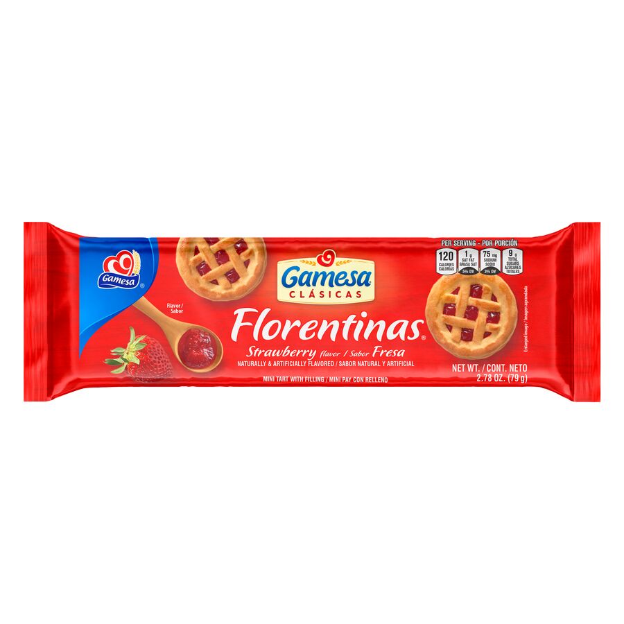 Gamesa Florentinas Fresa Strawberry Cookies