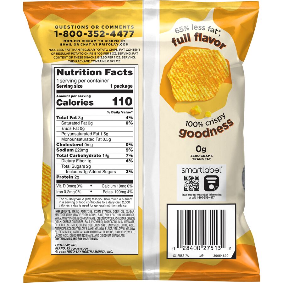 BAKED Ruffles® Cheddar & Sour Cream Flavored Potato Chips