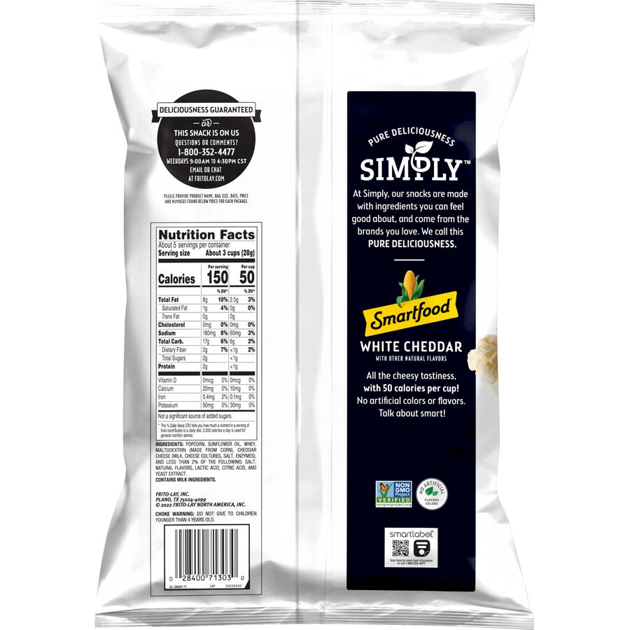 Simply® Smartfood® White Cheddar Flavored Popcorn