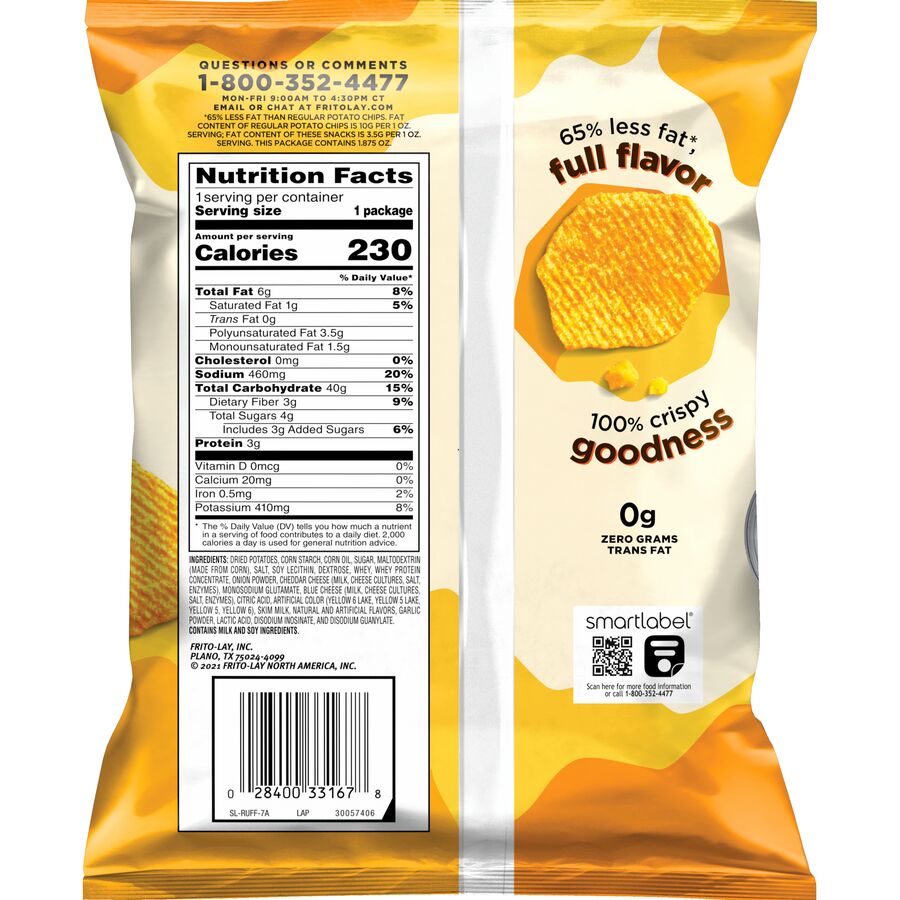 Baked Ruffles Cheddar & Sour Cream Flavored Potato Chips