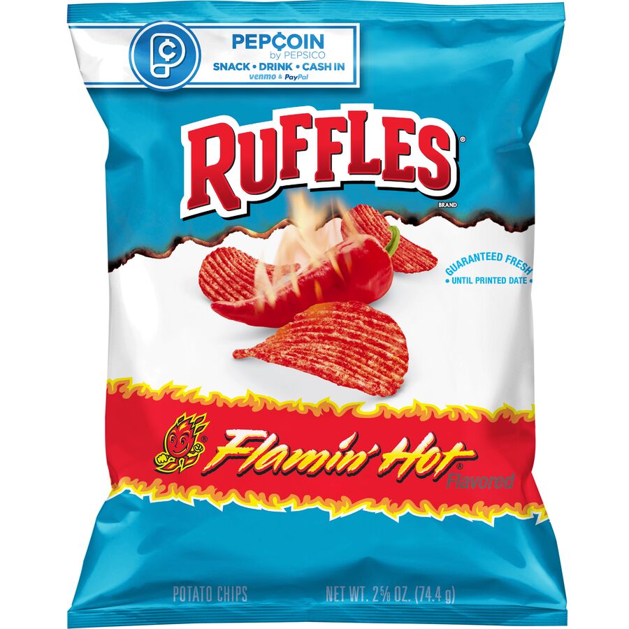 Ruffles Flamin' Hot Flavored Potato Chips