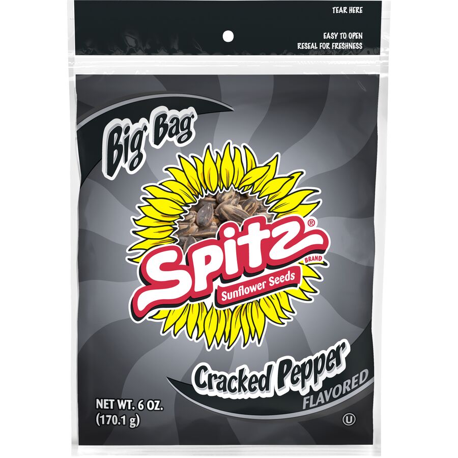 Spitz Cracked Pepper Flavored Sunflower Seeds