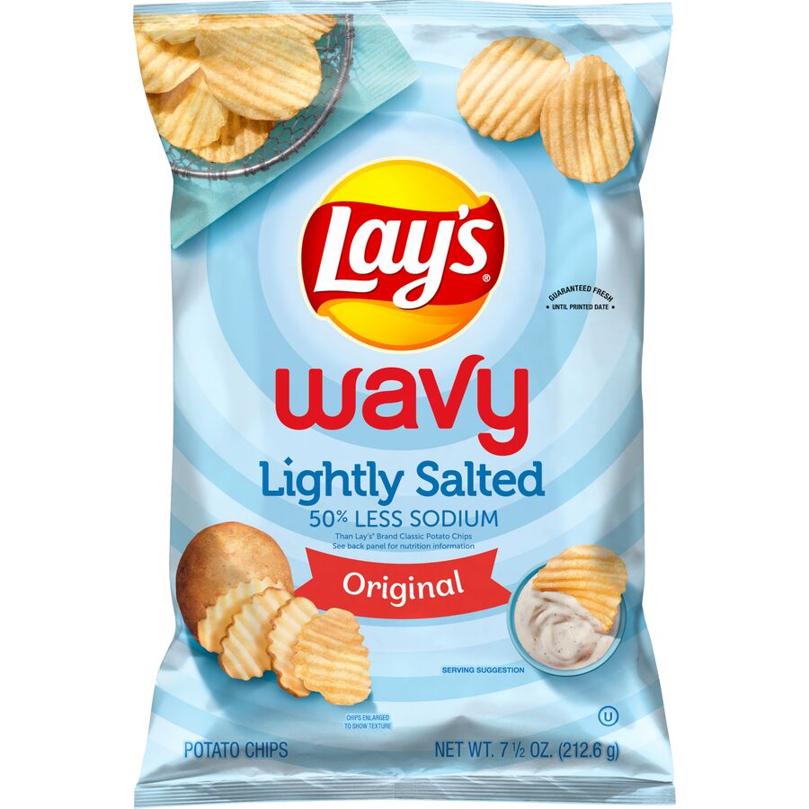 Lay's Wavy Lightly Salted Original Flavored Potato Chips