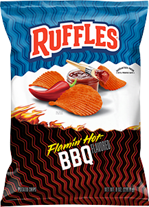 Ruffles® Flamin' Hot® BBQ Flavored Potato Chips