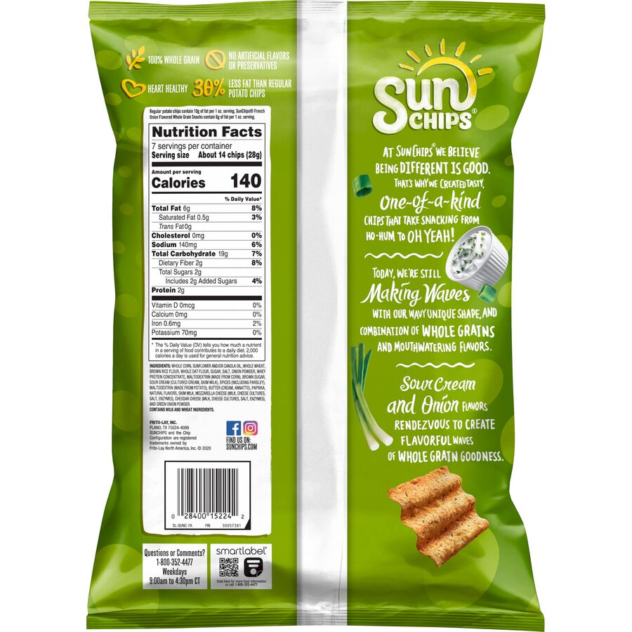 SunChips® French Onion Flavored Whole Grain Snacks