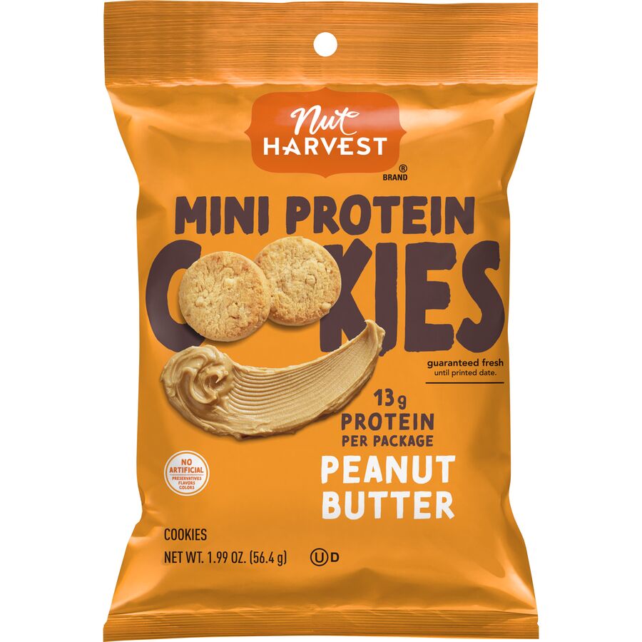 Nut Harvest Protein Peanut Butter Mini Cookies