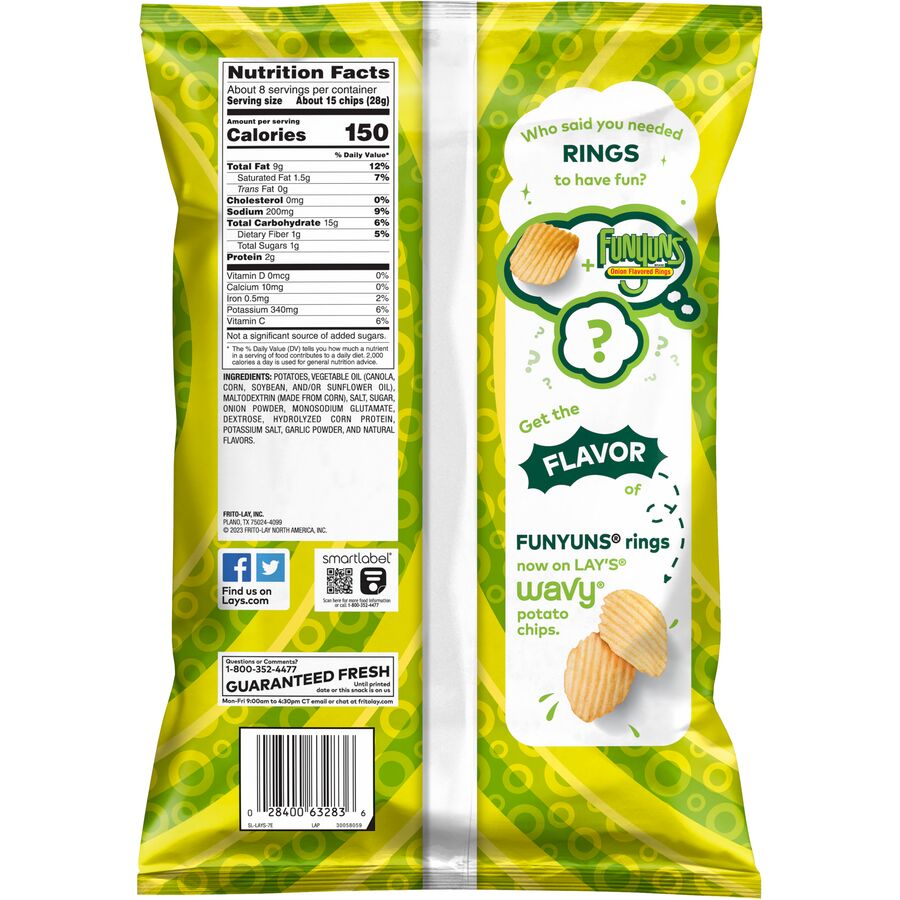 Lay’s® Wavy Funyuns Onion Flavored Potato Chips