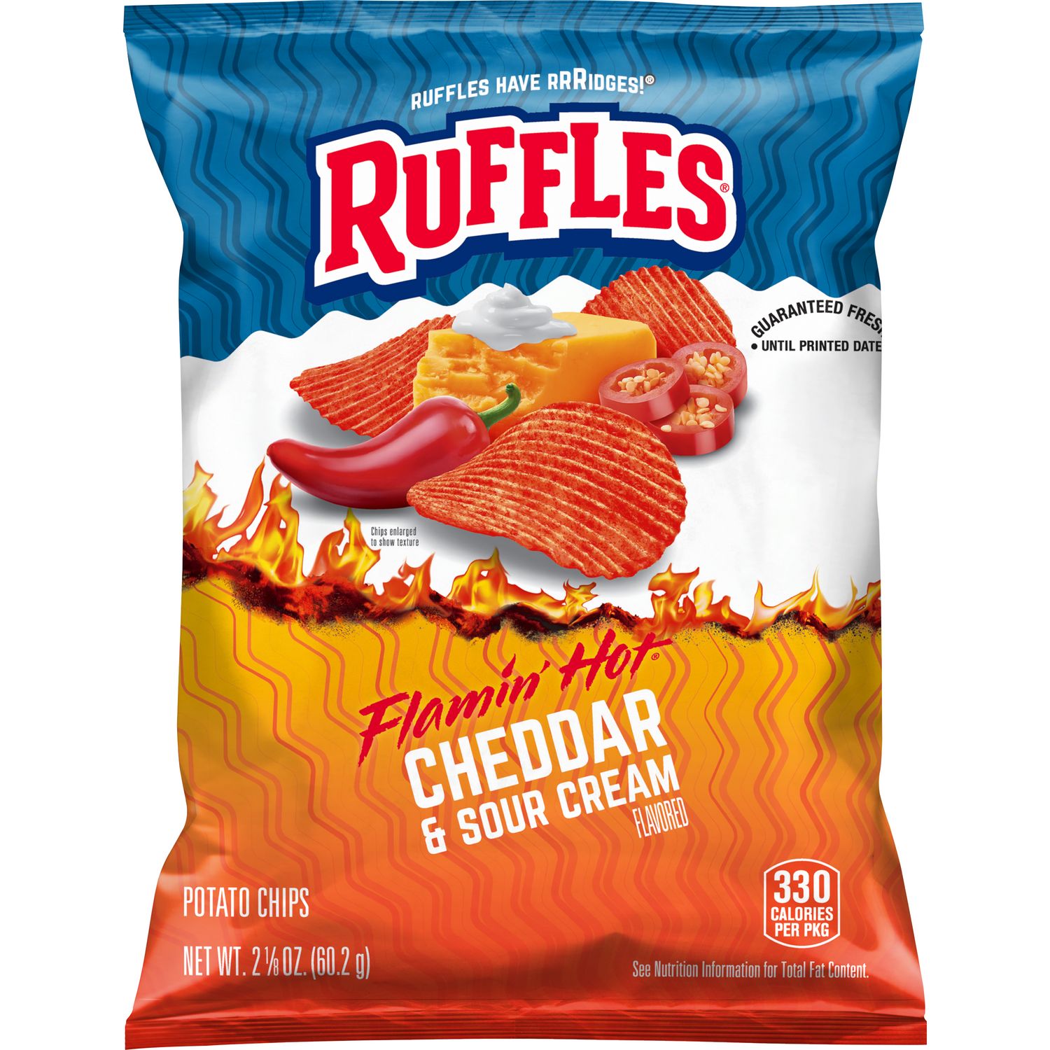 Ruffles® Flamin' Hot® Cheddar & Sour Cream Flavored Potato Chips