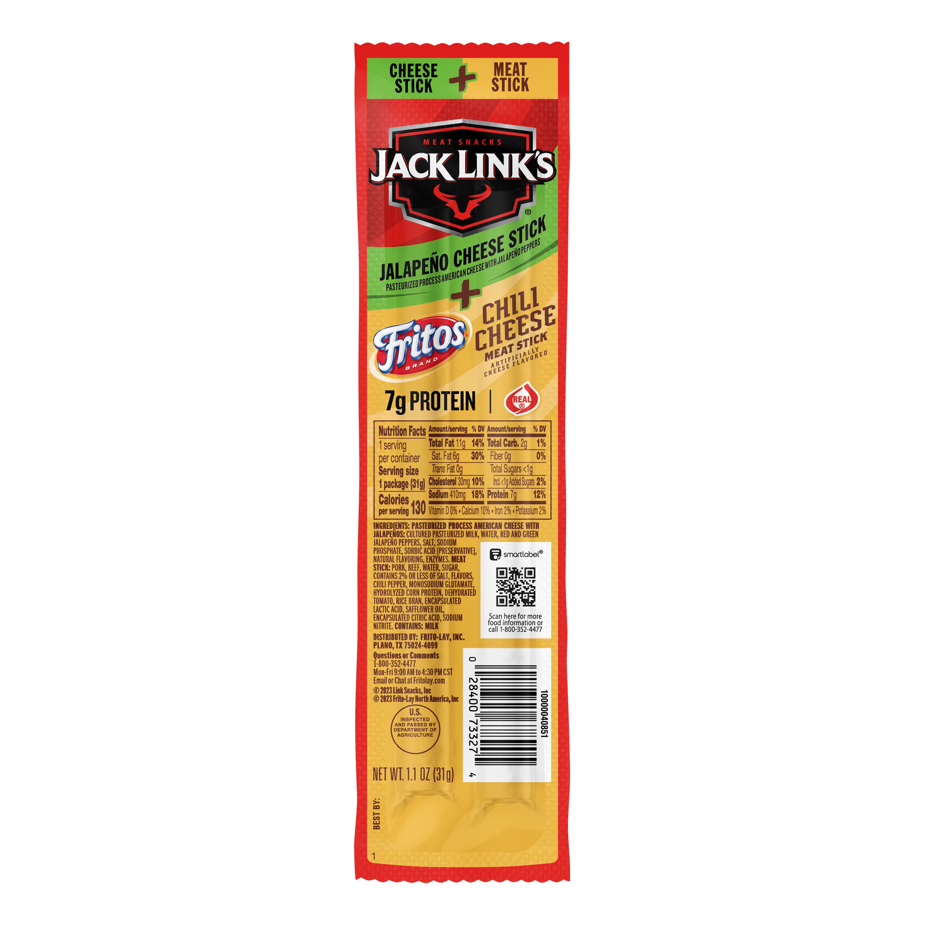 Jack Link's® Fritos® Chili Cheese and Jalapeno Cheese Flavored Meat Sticks