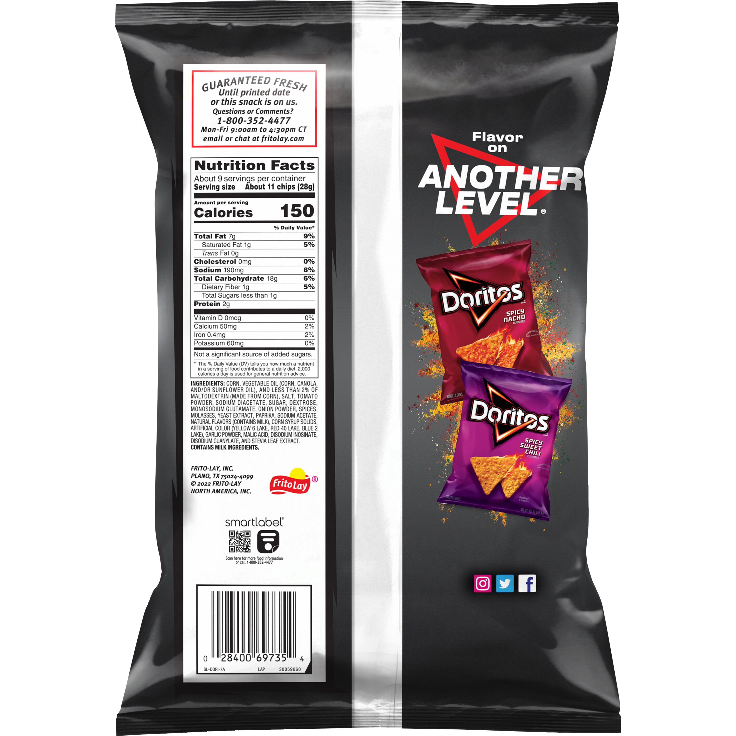 Doritos Sweet & Tangy BBQ Flavored Tortilla Chips