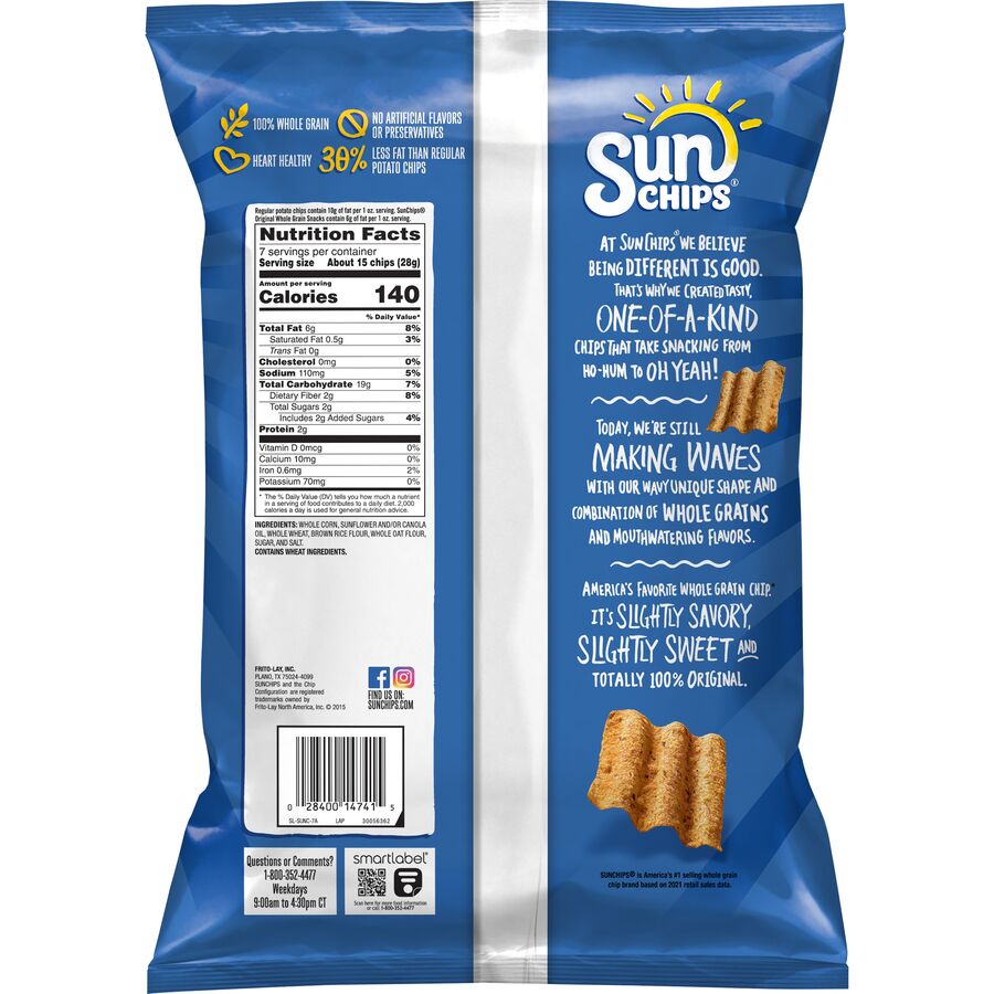 SunChips Original Flavored Whole Grain Snacks