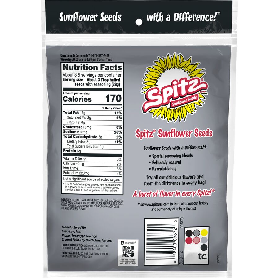 Spitz Cracked Pepper Flavored Sunflower Seeds