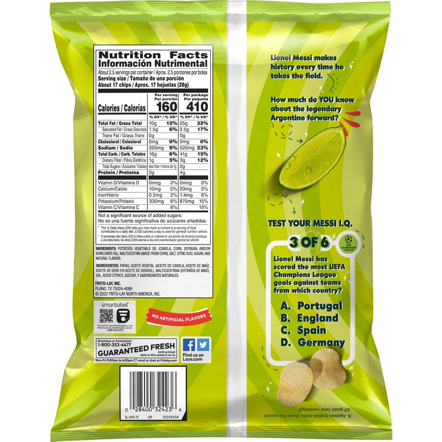 Lay's® Limón Flavored Potato Chips