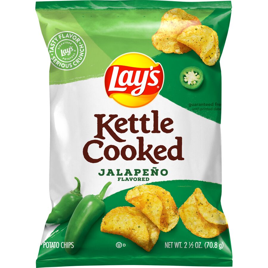 Lay's® Kettle Cooked Jalapeno Flavored Potato Chips