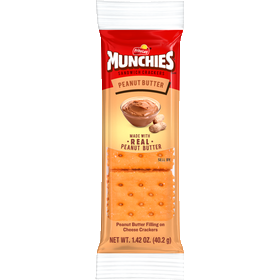 Munchies Peanut Butter on Cheese Flavored Cracker Sandwiches