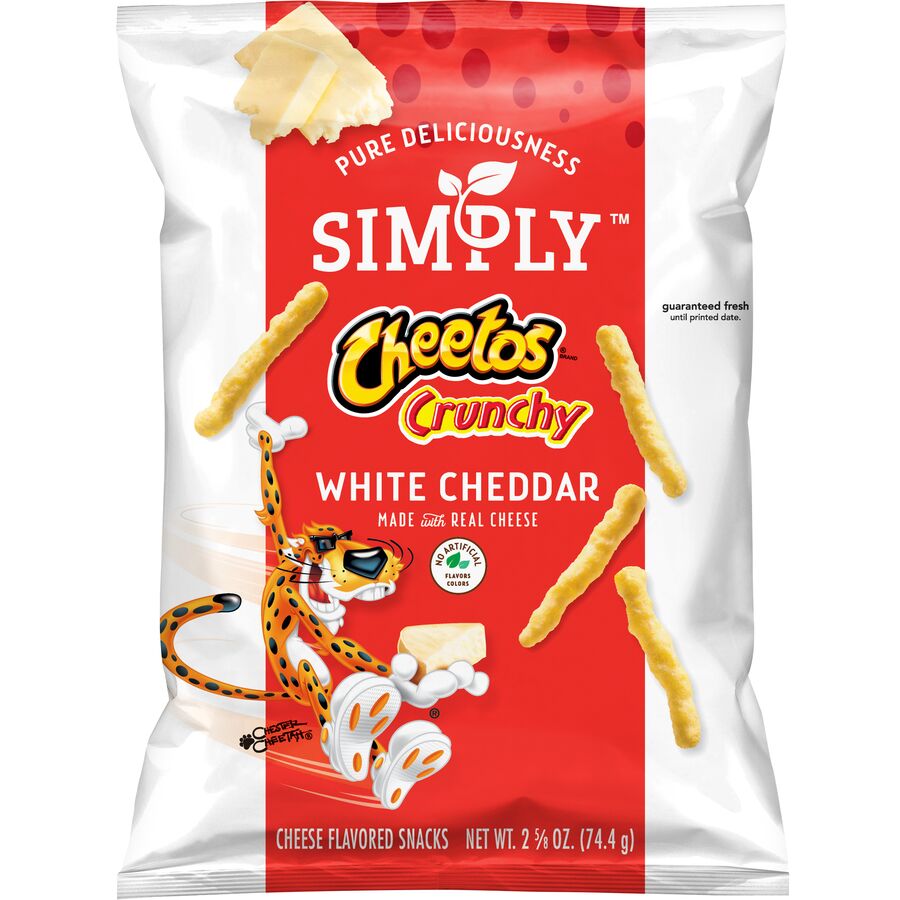 Simply Cheetos Crunchy White Cheddar Cheese Flavored Snacks