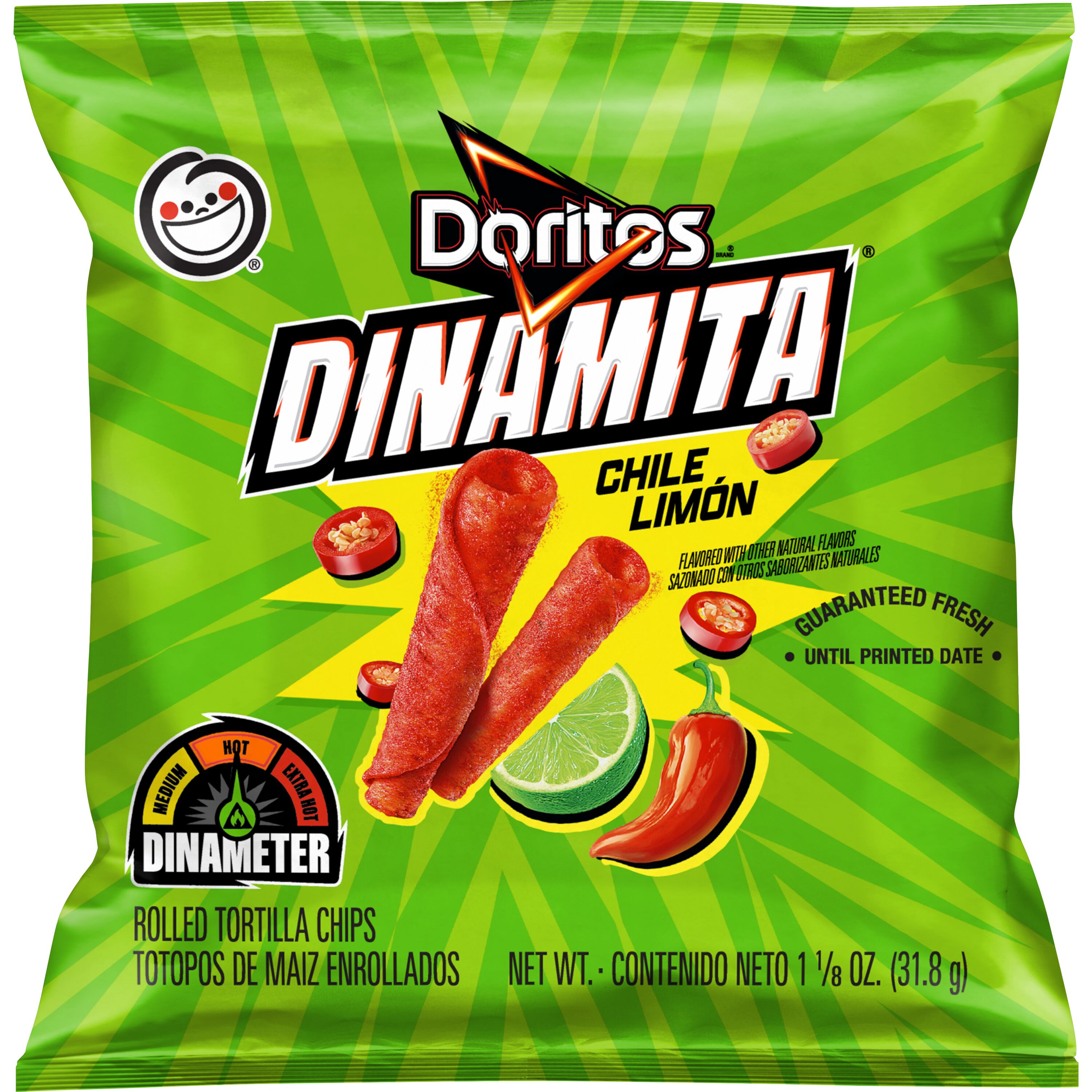 Doritos® Dinamita® Chile Limon Flavored Rolled Tortilla Chips