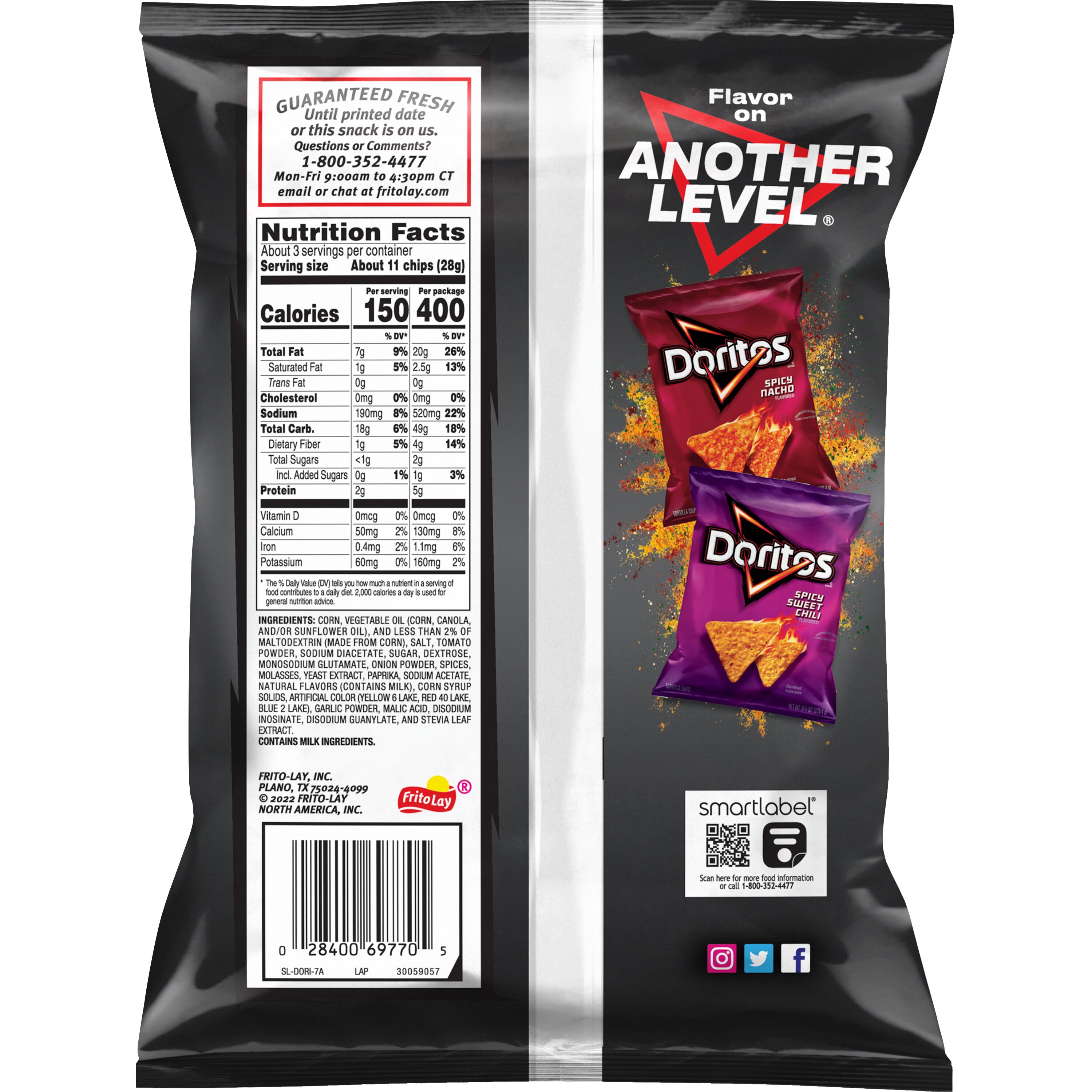 Doritos Sweet & Tangy BBQ Flavored Tortilla Chips