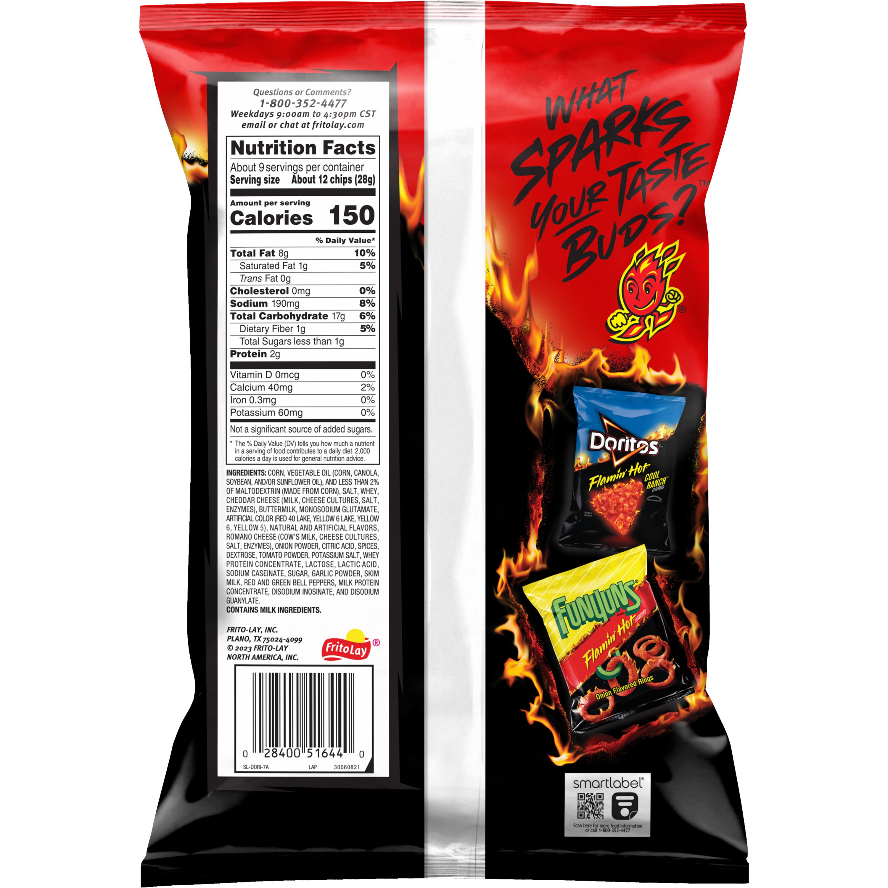 Doritos® Flamin' Hot® Nacho Flavored Tortilla Chips