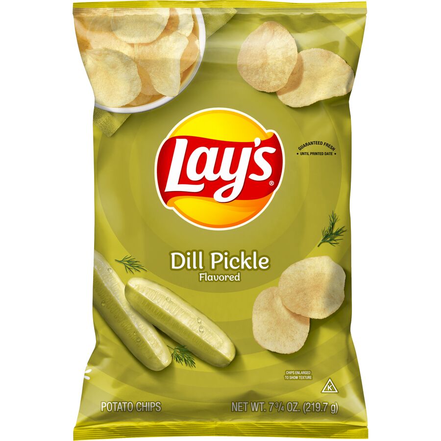 Lay's Dill Pickle Flavored Potato Chips