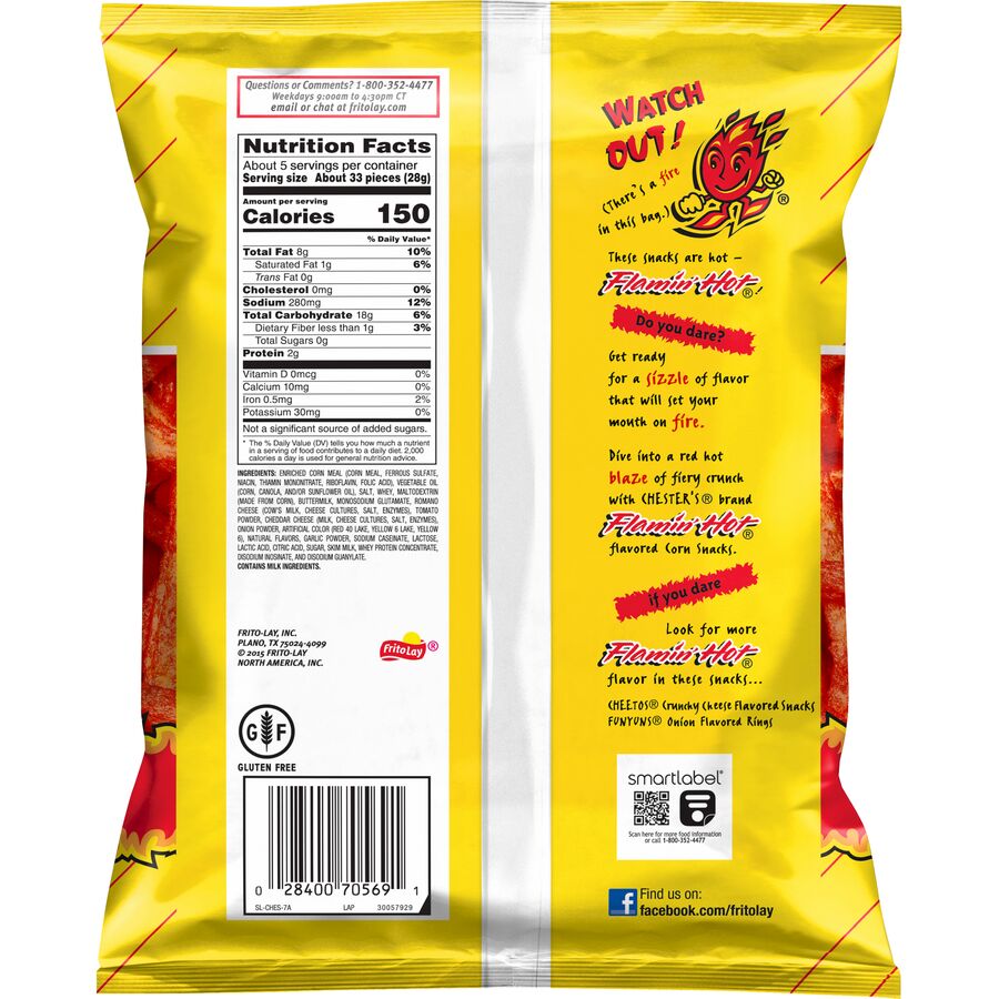 Chester's® Fries Flamin' Hot® Flavored Corn and Potato Snacks