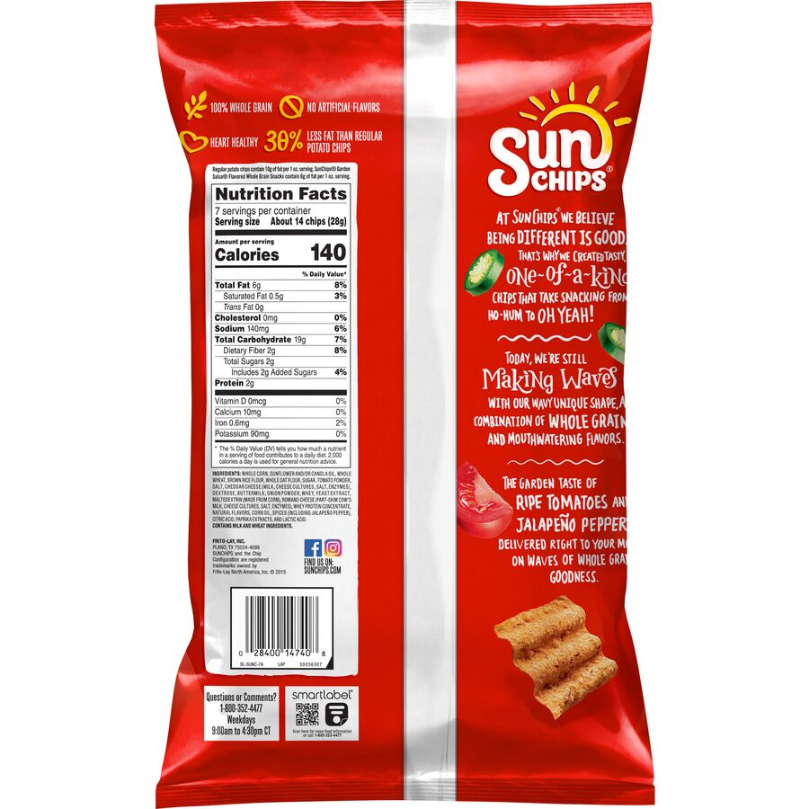 SunChips Garden Salsa Flavored Whole Grain Snacks