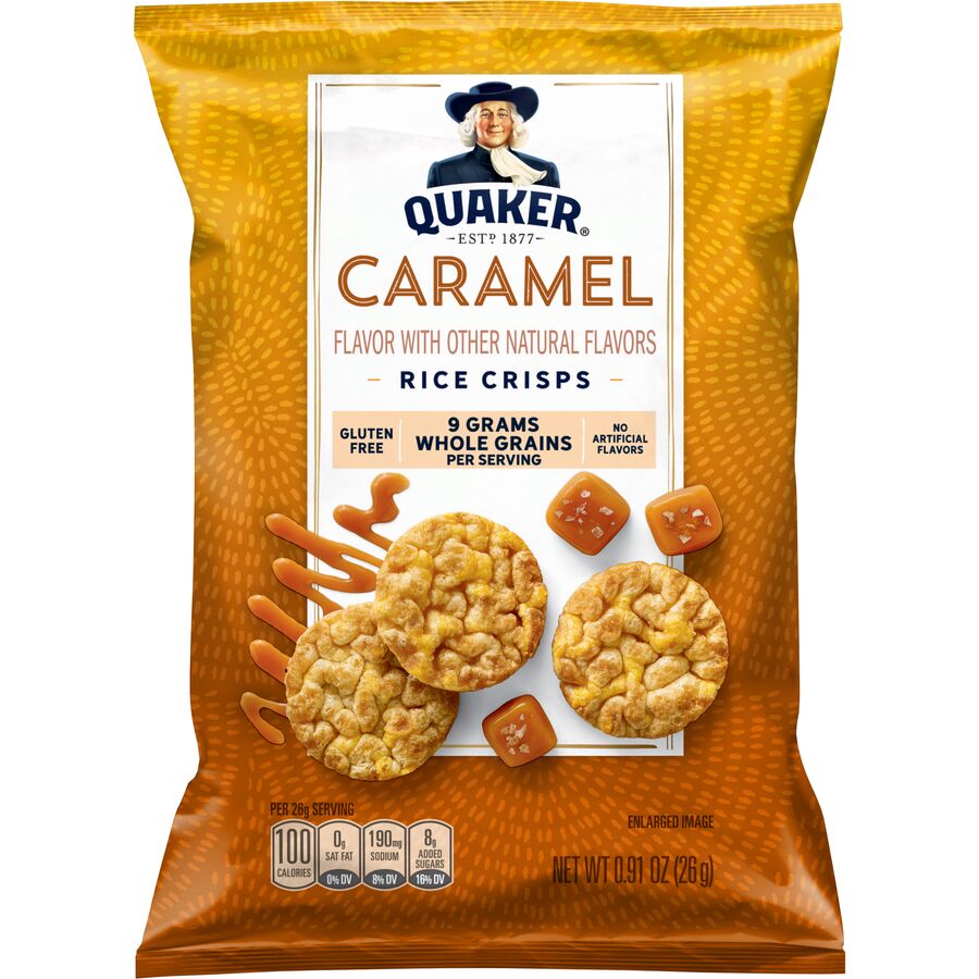 Quaker Mini Rice Crisps Caramel Flavored