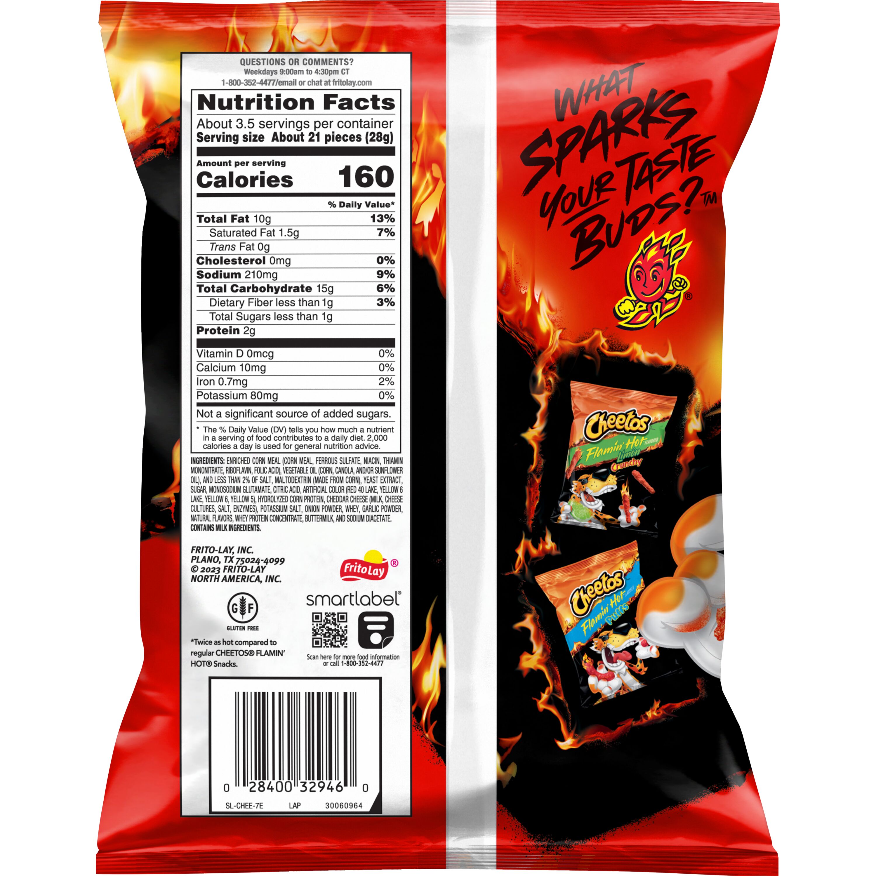 Cheetos® Xxtra Flamin Hot® Crunchy Cheese Flavored Snacks