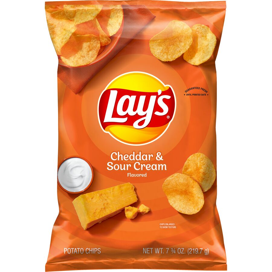 Lay's® Cheddar & Sour Cream Flavored Potato Chips