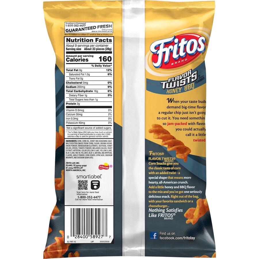 Fritos® Twists Honey BBQ Flavored Corn Snacks