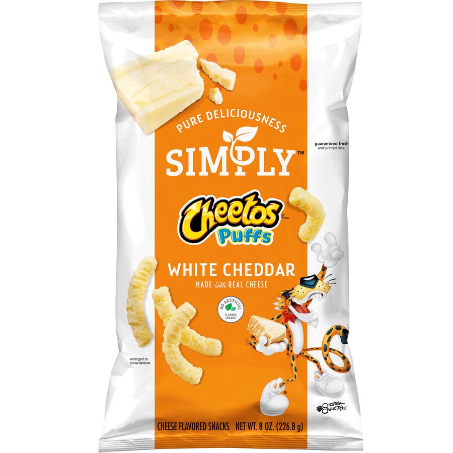 Simply Cheetos Puffs White Cheddar Cheese Flavored Snacks