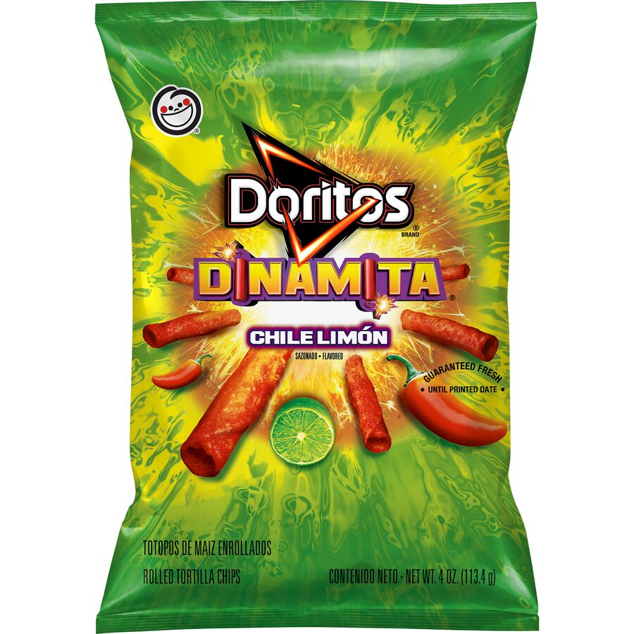 Doritos Dinamita Chile Limon Flavored Rolled Tortilla Chips