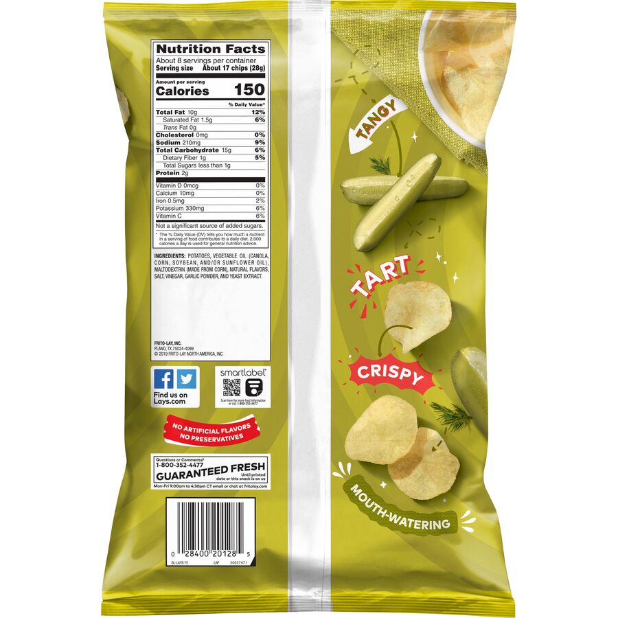 Lay's Dill Pickle Flavored Potato Chips