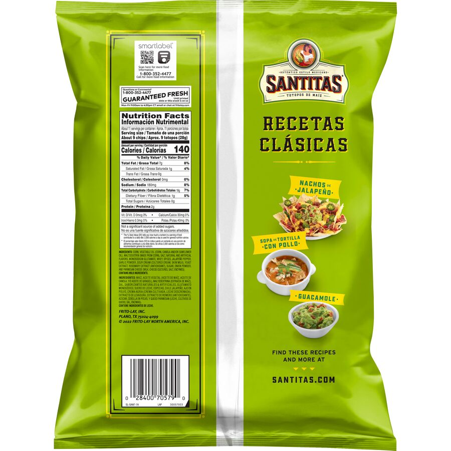 Santitas® Cilantro Lime Flavored Tortilla Chips