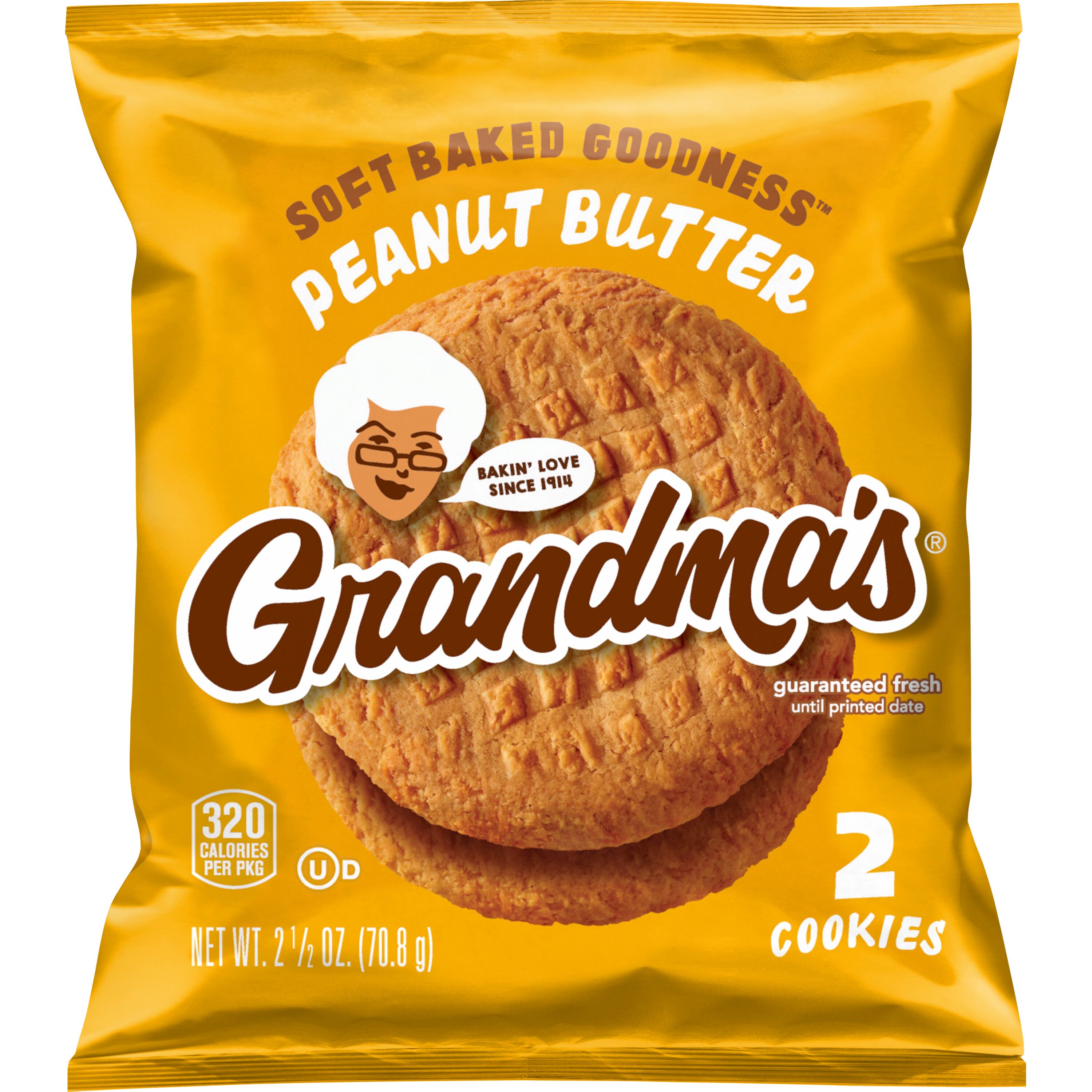 Grandma's® Brand Peanut Butter Cookies, 5 Count