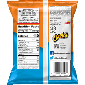 Cheetos Puffs Cheese Flavored Snacks 0.875 Oz