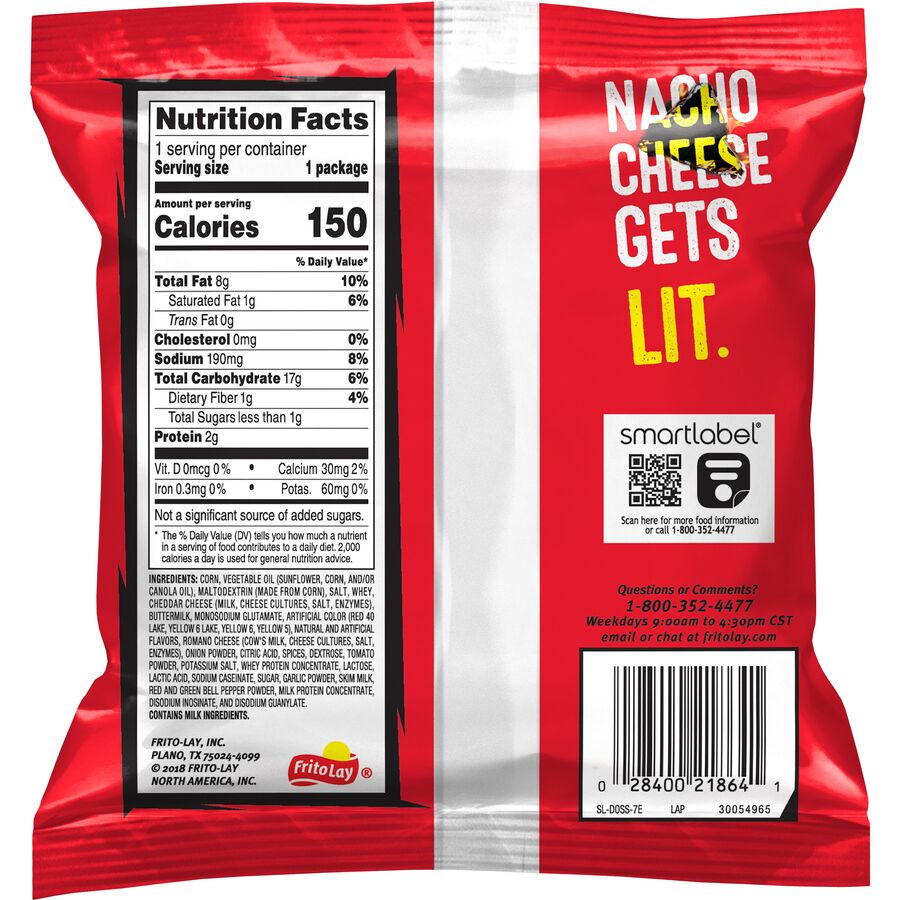 Doritos® Flamin' Hot Nacho Flavored Tortilla Chips