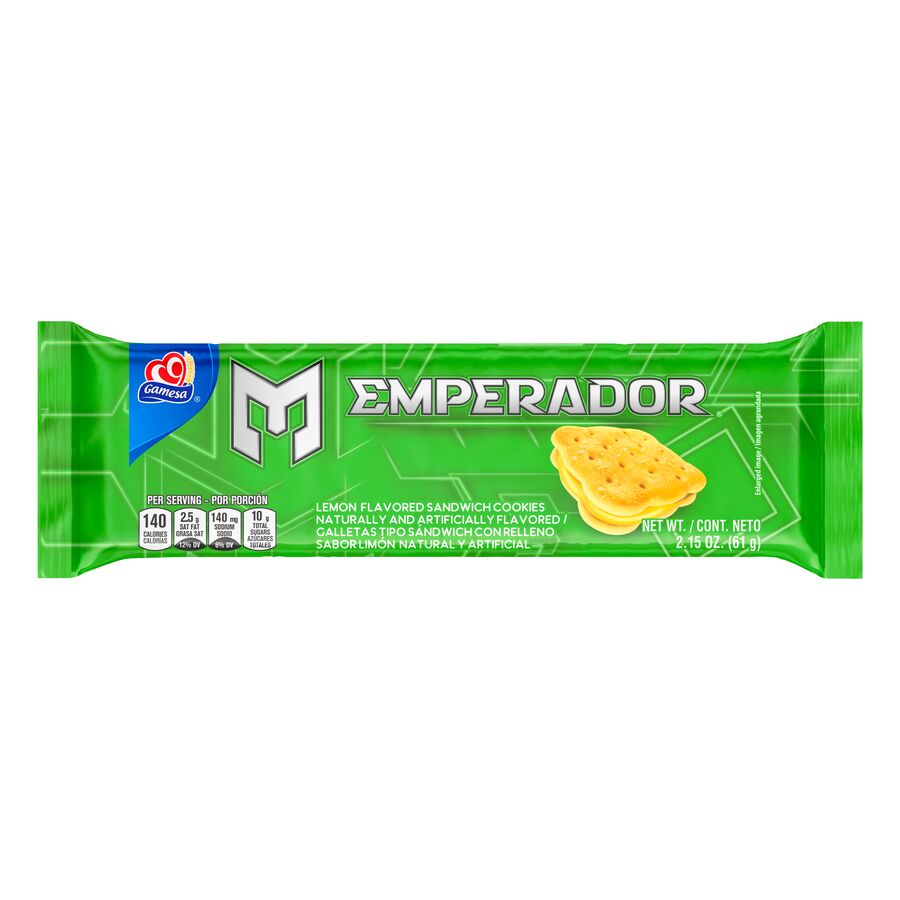 Gamesa® Emperador Limon Flavored Sandwich Cookies, 10 Count